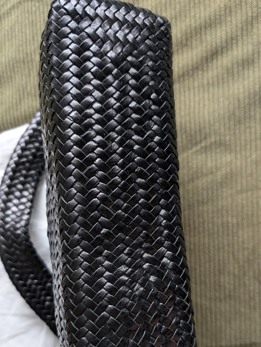 Massimo Dutti Nappa leather woven bag - Picture 9 of 13